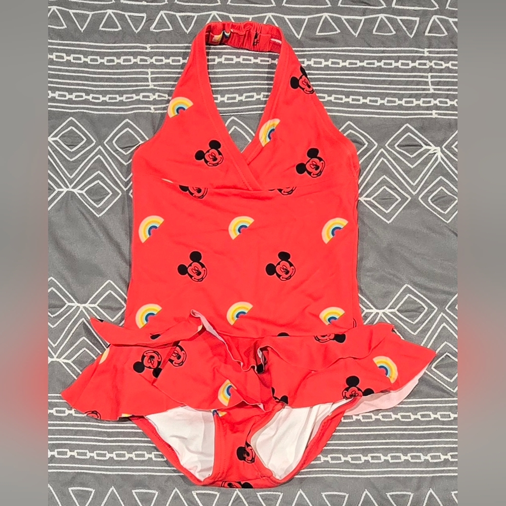 Hanna Andersson Mickey Mouse One Piece Bathing Suit Size 3T